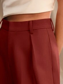 Anewsta 女士休闲时尚街头风格优雅 Mira 高腰直筒裤