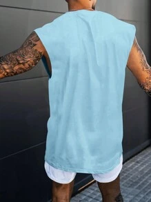 Manfinity Homme Herren lässiges Trägershirt mit Buchstaben-Muster