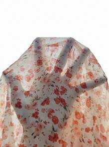 Breezaya Kỳ nghỉ hè Ditsy In hoa Ruffle Hem Áo Peplum Top - Nhiều màu - Xem 7