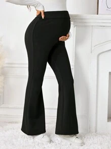 SHEIN Maternity Women's Yoga Pants High Waist Stretch Pants Tummy Control Workout Pants