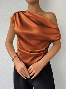 Firerie Áo sơ mi nữ cổ bẻ thanh lịch quyến rũ thời trang - Rỉ Nâu - Xem 5