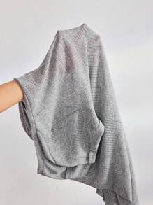 Ocili Leisure Women Crew Neck Short Sleeve Casual Ribbed T-Shirt Nightdress