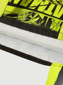 Batman X ROMWE Double-Sided Cartoon & Letter Print Tote Bag - Multicolor - View 8