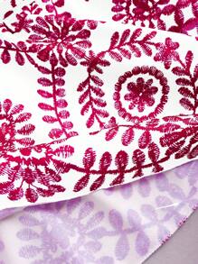 SHEIN Unity Knotted Strapless Sexy Shoulder-Exposing Blouse For Women - Hot Pink - View 4