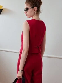 MOTF STUDIO ÁO KHOÁC VÒI ĐƠN KHU RẮN - Đỏ - Xem 6