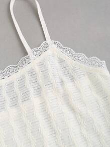 SHEIN Unity Women Spaghetti Strap Backless Top And Casual Shorts Set - Apricot - View 4