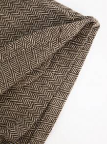 Hauture 人字形面料商务休闲迷你裙（配腰带环） - 彩色 - 查看 7