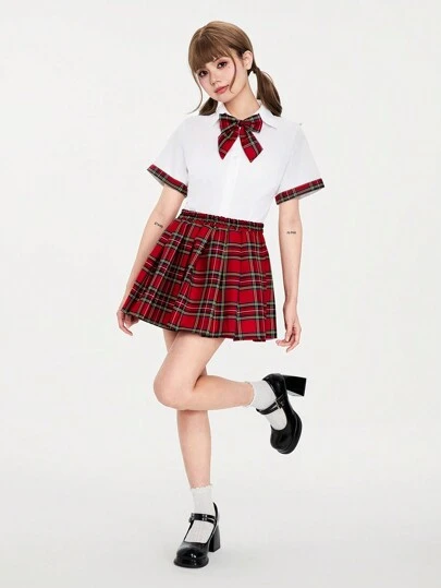 ★送料・関税込★GLOWNY★UNIFORM SHIRT MINI SKIRT★ Mini-skirt | Corduroy | A.P.C. Ready-to-Wear