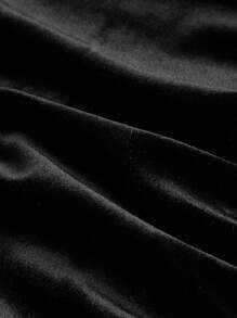 SHEIN MOD Váy xếp ly nút ngọc trai đen Váy dài dự tiệc, trang phục đi du ngoạn cho phụ nữ, quần áo trẻ em, trang phục thập niên 90, phong cách Goth, váy mùa đông cho phụ nữ, cô dâu xác chết, trang phục dự tiệc tối, trang phục sinh nhật cho phụ nữ, váy dạ hội - màu đen - Xem 4