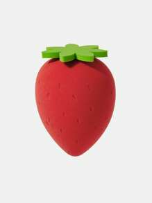 Strawberry Shortcake X SHEIN 2 Pcs Cartoon & Strawberry Makeup Sponge Set (Including Packaging),Gift Ideas - Multicolor - View 11