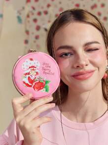 Strawberry Shortcake X SHEIN Ví đựng tiền xu hình nhân vật hoạt hình dễ thương và hình quả dâu tây, ý tưởng quà tặng. - Đỏ - Xem 4