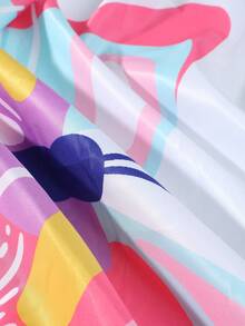 SHEIN Baby Milestone Blanket, Butterfly Print Newborn Photography Backdrop Blanket - Multicolor - View 5