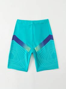 Manfinity Swimmode Quần bơi đi nghỉ in họa tiết đơn giản dành cho nam - Nhiều màu - Xem 2