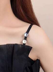 10 件混色仿珍珠衬衫胸针纽扣，隐形衬衫别针，女士/女孩衬衫开衫连衣裙配饰（无卡纸）衣服包饰学校办公室配饰衬衫夹克珠宝圣诞节万圣节衣服别针有趣可爱的教师礼物 - 彩色 - 查看 6