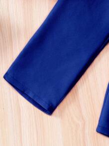 Elladie kids 2pcs Young Girl Gentleman Style Collared Sleeveless Vest And Pants Set, Spring Summer Summer Holiday - Blue - View 7