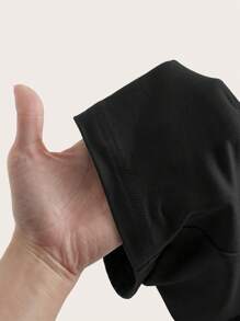 Shapeblank 大码女式夏季休闲运动口袋骑行短裤 2 条装、短裤、夏季紧身裤、休闲裤、夏季短裤、曲线短裤、打底短裤、骑行短裤 - 黑色 - 查看 10