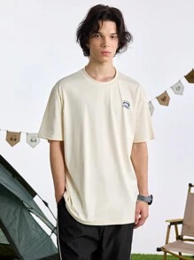 In My Nature Men's Round Neck Short Sleeve Letter Print Outdoor T-Shirt Daily Leisure School