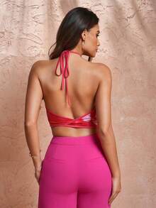 Minoe Designer Asymmetrical Hem Asymmetrical Neck Top, For Summer, Holiday - Multicolor - View 2