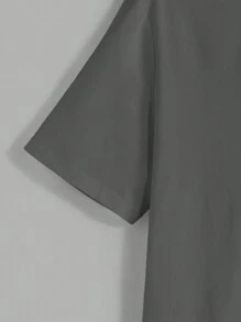 Manfinity BRENVOR 3pcs Pack Men Plain Simple Casual Knit Short Sleeve T-Shirt