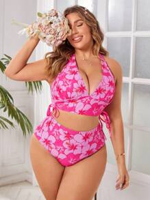 Swim Mod Bộ bikini in hoa cỡ lớn, bãi biển mùa hè - Nhiều màu - Xem 6