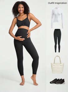 GLOWMODE Everyday Button Nursing Maternity Bra Adjustable Anti-Spill Light Support Daily - Black - View 9