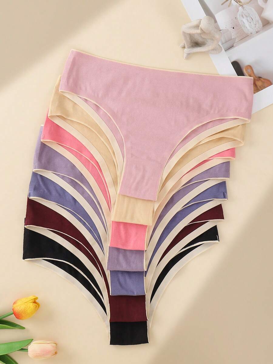 7 Packs Seamless Briefs For Women - Multicolor - View 1