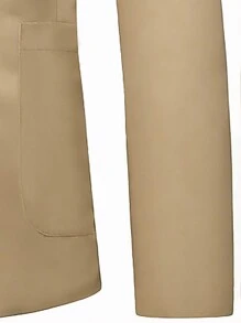 Manfinity Mode Men's Business Solid Color Simple Daily 2pcs/Set Single Button Blazer & Suit Pants Suit