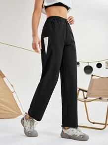 In My Nature Women's Loose Comfortable Contrast Color Casual Fashion Sports Outdoor Mountaineering Pants