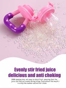 1 pezzo rosa per alimenti silicone Infante & frutta & verdura Alimentatore con mesh Borsa , dentizione Giocattolo