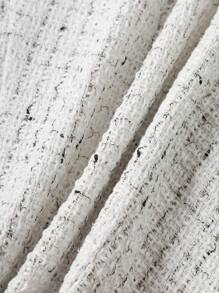 Sweetra 格子背心女春秋时尚夹克 - 黑與白 - 查看 4