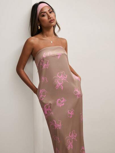 Women Floral Print Sleeveless Dress, Casual Daily Wear