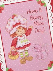 Strawberry Shortcake X SHEIN 1pc Cartoon Character And Strawberry & Lace Pattern Notebook,Suitable For Men, Women, StudentsGift Ideas