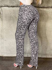 Chiquease Quần da nữ loe thời trang gợi cảm - Nhiều màu - Xem 2