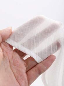 Dazy Petite Plus 加大码纯色宽松翻领长袖领带衬衫透视秋季女装 - 白色 - 查看 8