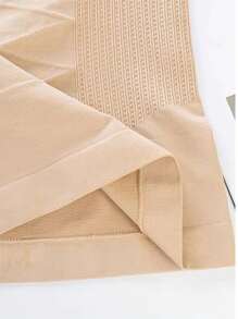 Women's Solid Color Spaghetti Strap Sleeveless Bodycon Mini Dress, Summer - Apricot - View 6