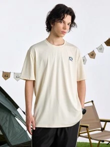 In My Nature Men's Round Neck Short Sleeve Letter Print Outdoor T-Shirt Daily Leisure School