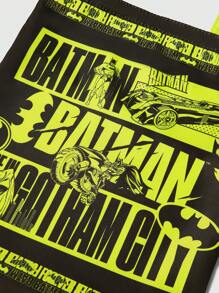 Batman X ROMWE Double-Sided Cartoon & Letter Print Tote Bag - Multicolor - View 7