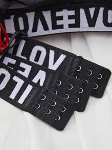 3 piezas/Conjunto de sujetador de encaje cómodo - Multicolor - Ver 4