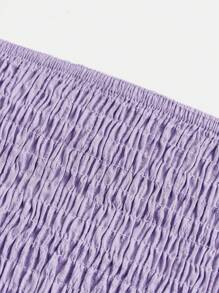 SHEIN Girlism 2 件装少女荷叶边袖上衣和 A 字下摆短裙休闲度假套装