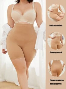 Fondo de ropa interior modeladora sin costuras de alta cintura para deportes, al aire libre, casual, yoga, tallas grandes