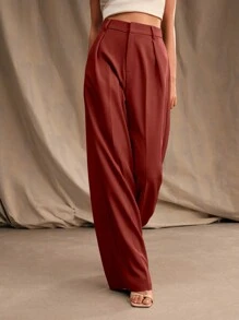 Anewsta 女士休闲时尚街头风格优雅 Mira 高腰直筒裤