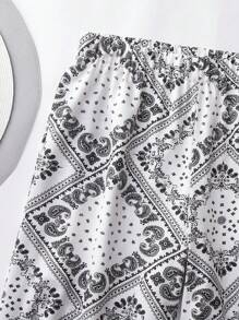 EMERY ROSE Pantalones sueltos estampados de talla grande, adecuados para el Ramadan