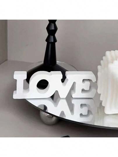 1pc LOVE Tabletop Decoration - Perfect For Valentine's Day, Wedding And Home Decor - Adds A Touch Of Romance To Any Room, Makes A Heartfelt Gift For Couples And Friends Birthday Gifts Graduation