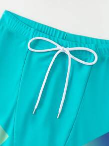 Manfinity Swimmode Quần bơi đi nghỉ in họa tiết đơn giản dành cho nam - Nhiều màu - Xem 5