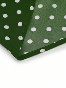 EMERY ROSE Chân váy chữ A họa tiết chấm bi cỡ lớn, Xuân Hè - màu xanh lá - Xem 3