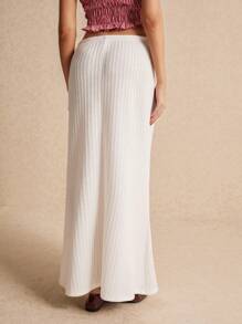 SHEIN Frenchy Faldas de mujer, faldas maxi hasta el suelo, faldas blancas, atadas a la cintura, faldas lindas, faldas de cintura baja, faldas de trabajo, faldas abultadas, ropa de mujer de otoño, faldas largas versátiles