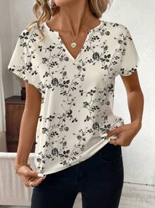 SHEIN Clasi Áo sơ mi mùa hè in họa tiết thông thường dành cho nữ - Nhiều màu - Xem 5