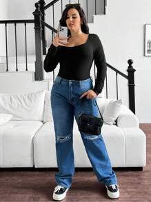 SHEIN Essnce Plus-Size Ladies Multi-Piece, 3-Piece, Spring Ladies, Casual Ladies Top,Summer Outfits For Women Spring Clothes,Summer Set - Multicolor - View 7