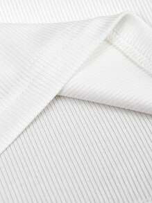 Chiquease Camiseta con cuello en U, ribete de encaje y mangas cortas para mujeres, camisola informal con volantes y relleno