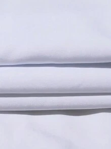 SHEIN Slayr Women's Solid Color Simple Long Sleeve Casual Dress - White - View 3